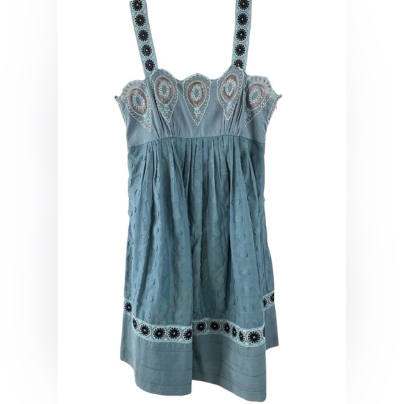 BCBGMAXAZRIA RunwayEmbroidered
Sundress with Scalloped Edges size Small - Picture 3 of 16